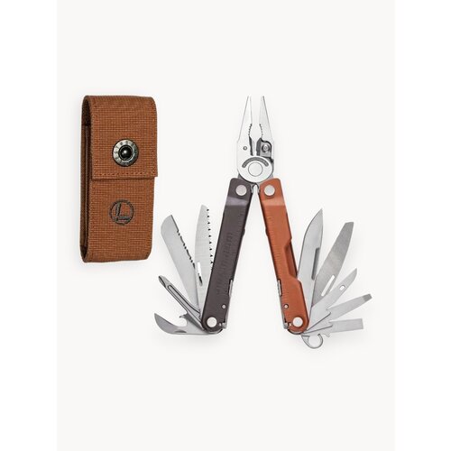 Мультитул Leatherman Rebar Burnt Sienna, нержавеющая сталь,17 функций