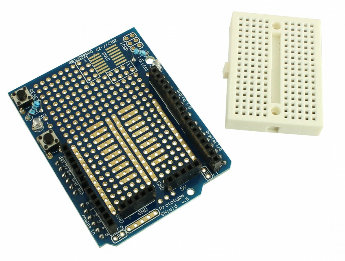 UNO ProtoShield, плата для сборки прототипов электронных устройств на Arduino