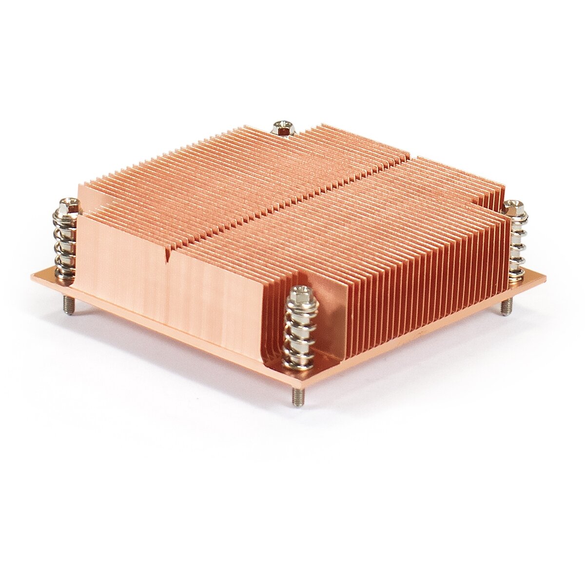 Радиатор для процессора ExeGate ESNK-0046.1U.115x. Cu (Медный, LGA1150/1151/1155/1156/1200, TDP 100W, 435г, на винтах, с термопастой, RTL) EX286164RUS