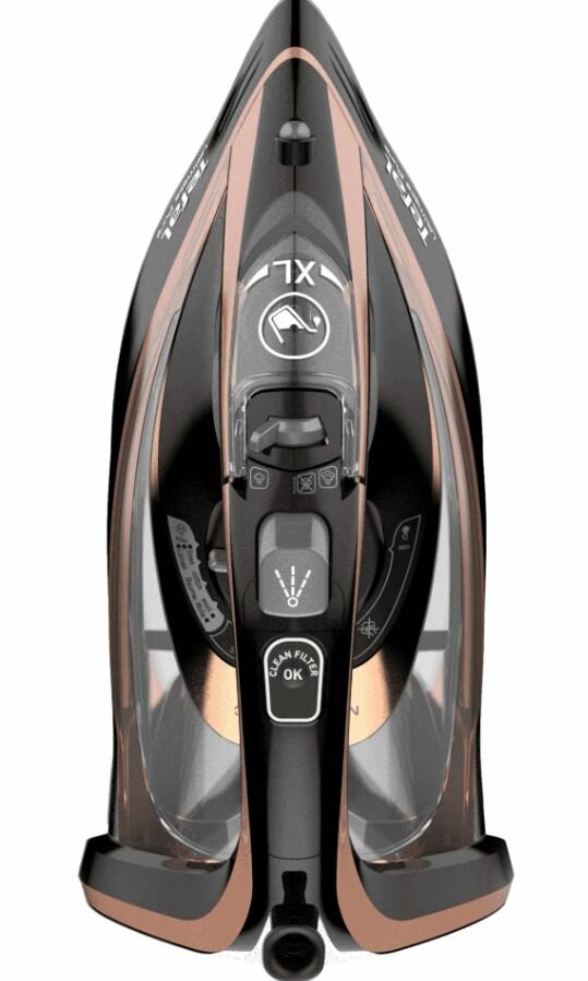Утюг Tefal Ultimate Pure FV9845, мощность 3200Вт, с противокапельной системой, персиковый — фото 1