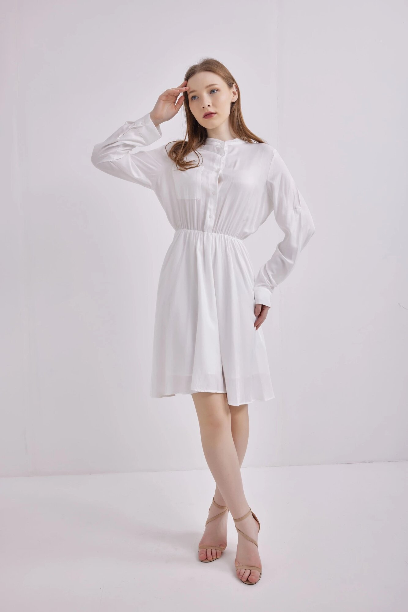 Платье Selfie, размер XS, белый — фото 1