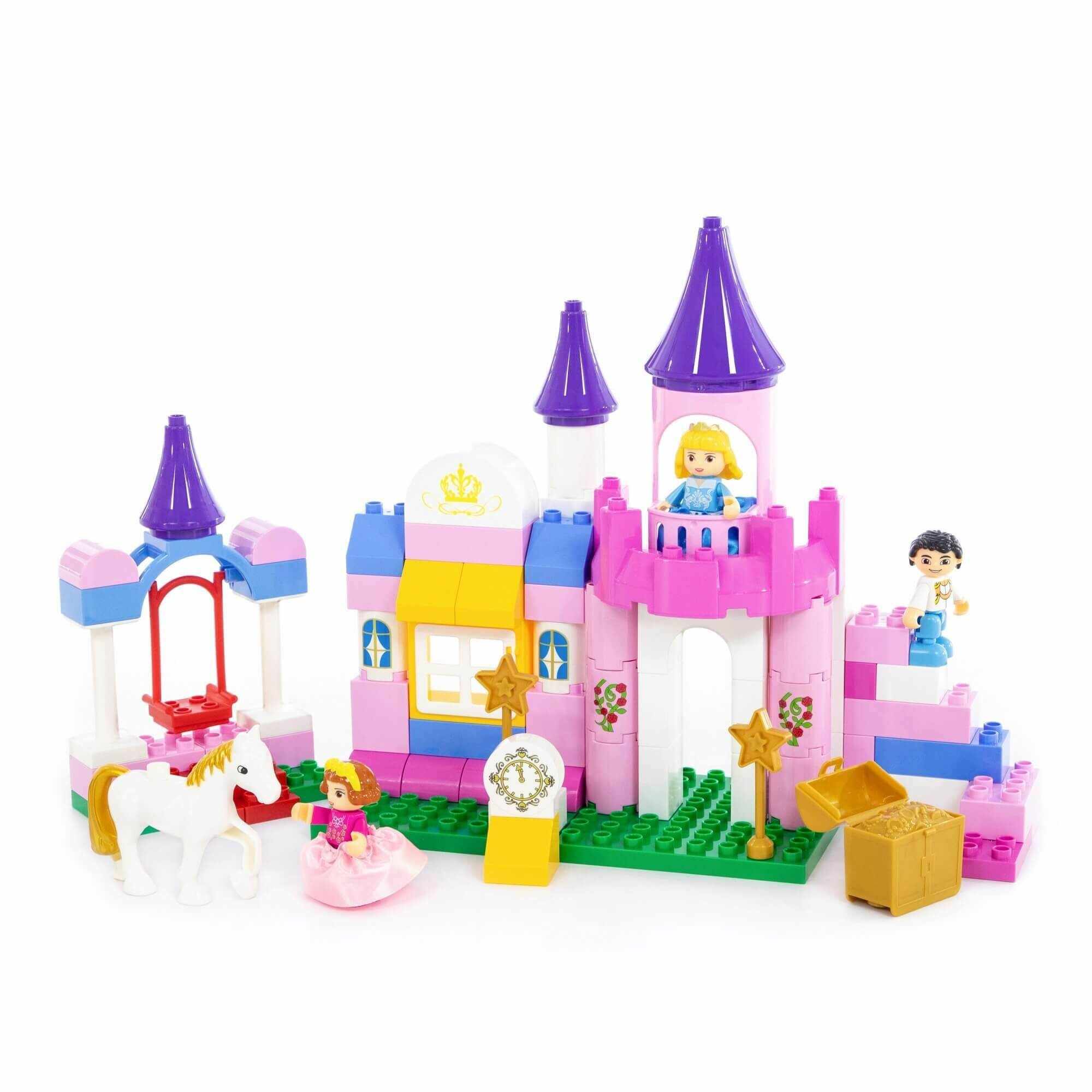 Конструктор Макси, Весёлая принцесса, 86 элементов, в коробке, 3+ — фото 1