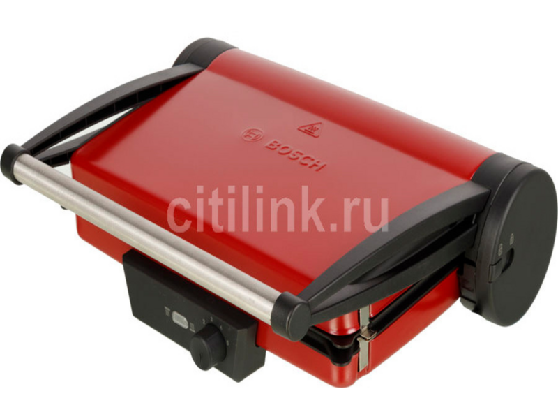Электрогриль Bosch TCG4104 2000вт красный/черный