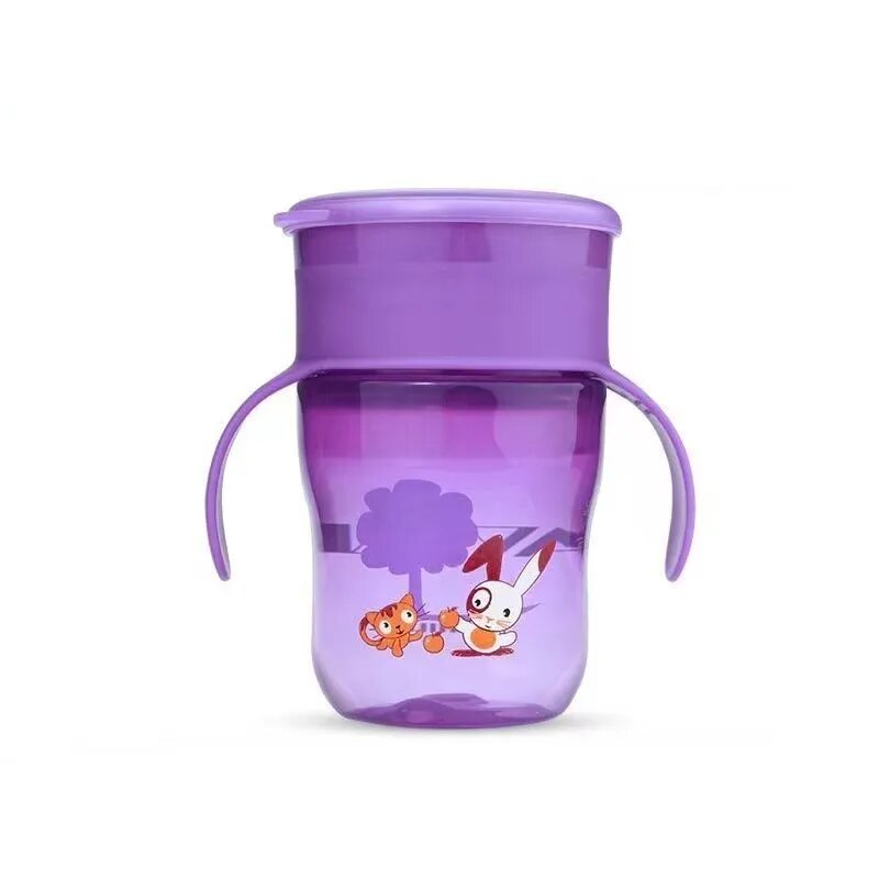 PHILIPS AVENT Кружка с соломинкой SCF782/30, 260 мл*фиолетовая