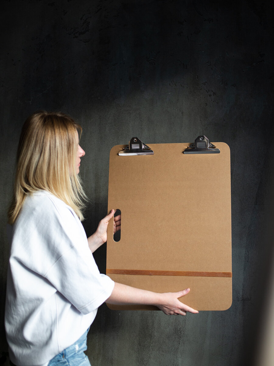 Планшет с зажимом А2 (38х63 см) Малевичъ, для графических работ — фото 1