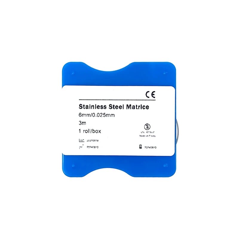 Матричные ленты Agorth из нержавеющей стали 3 м 5/6/7 мм, Steel-6mm-0.025mm