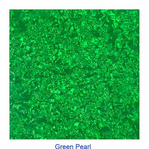 Плероо Аккустическая гитарная накладка из целлулоида 24х22 см Green Pearl