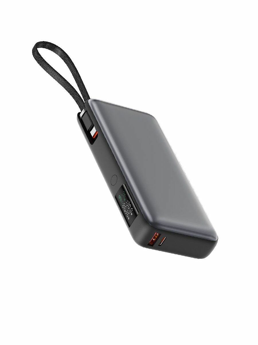 Портативный внешний аккумулятор с кабелем ACEFAST M22 PD130W 20000Mah. Цвет: черный