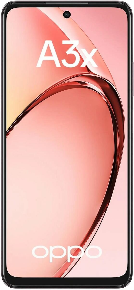 Мобильный телефон Oppo A3x 4/128 ГБ RU, бургунди — фото 1