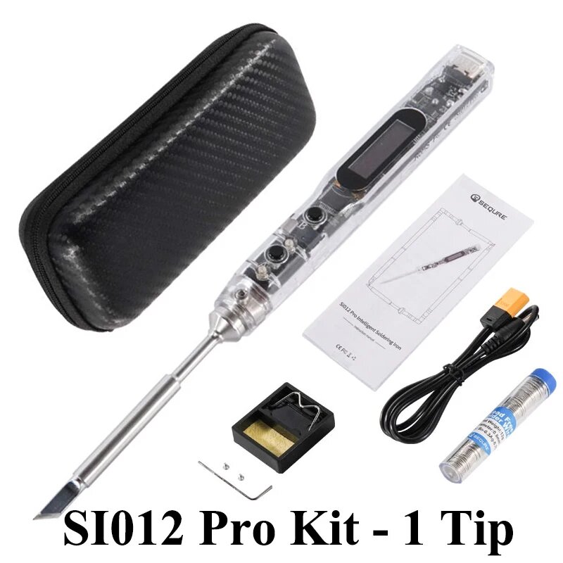 Электрический паяльник с OLED-экраном  KU Tip  With T12 Series