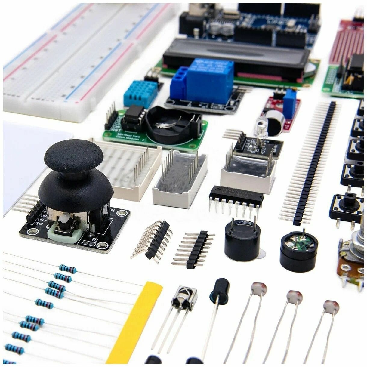 Большой набор 37 видов сенсоров и модулей для проектов на Arduino в пластиковом боксе / Ардуино Maximum Kit (Д) — фото 1