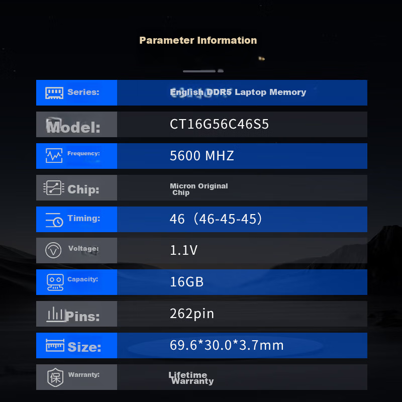 Crucial 16GB DDR5 5600MHz Laptop Memory Module, Micron (Formerly Micron) Original Chips, AI Computer Accessory