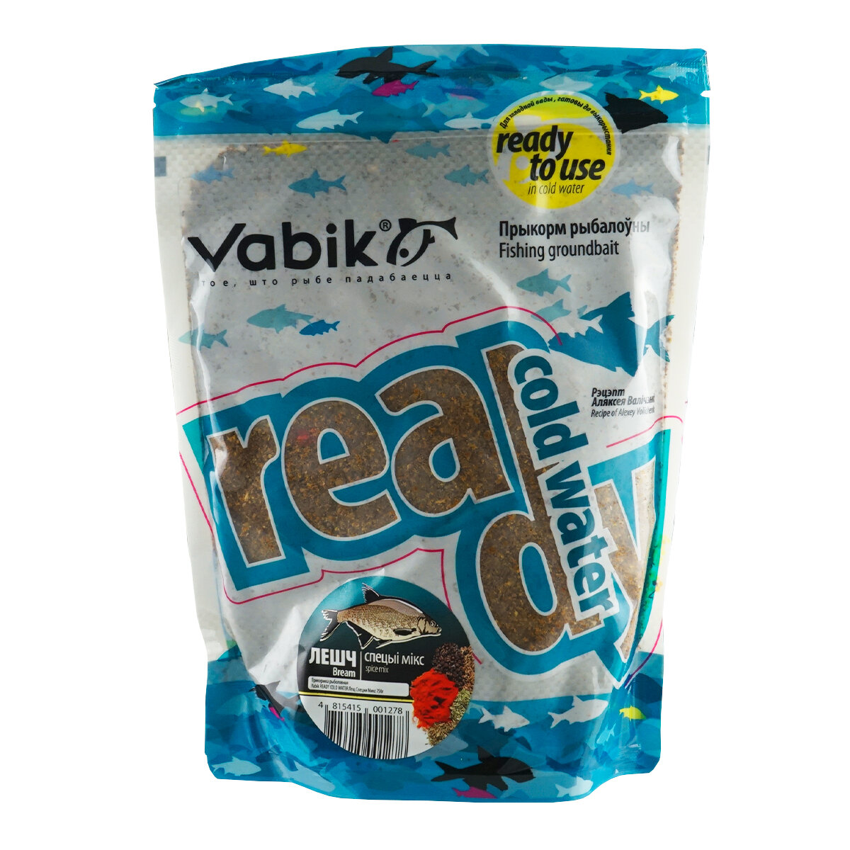 Прикормка зимняя увлажнённая Vabik Ready Gold Water 0,75кг Лещ Смесь специй