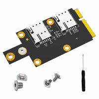 Двойной слот для карт M.2 Key B к Мини-адаптеру PCIE для модуля 3G / 4G / 5G Поддержка 3042 3052 Key B M.2 Преобразователи Стояков карт