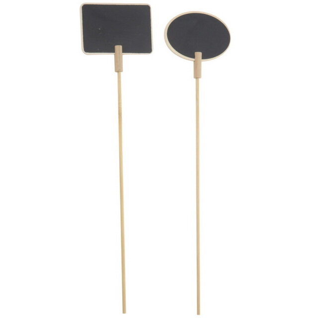 Садовые таблички для маркировки на штекере с мелками 30*7 см 24 шт