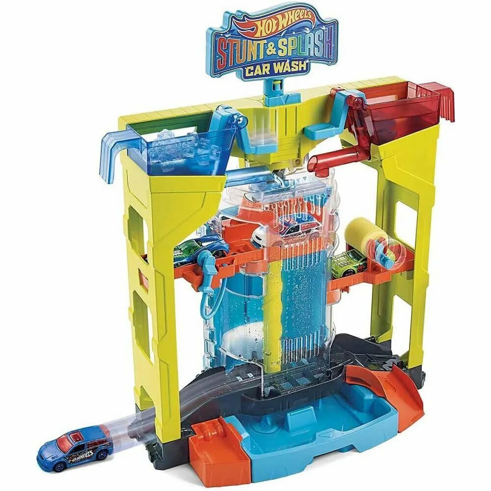 Игровой набор Hot Wheels Car Wash, меняющий цвет GRW37, несколько цветов