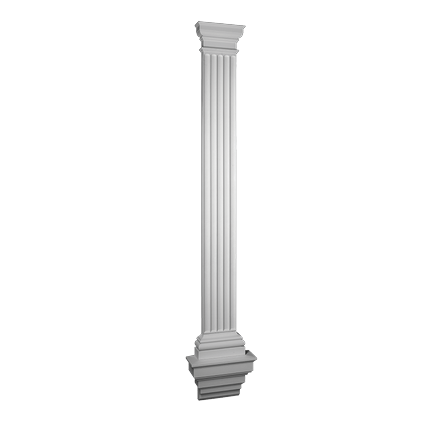 Пилястра Европласт Лепнина 4.20.104 Ш357хВ2005хГ128 мм.