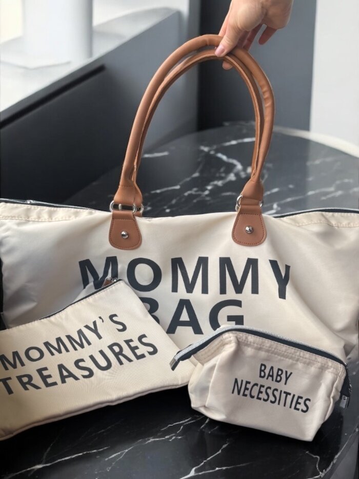 Сумка для мамы и малыша дорожная вместительная / Цвет: Белый
