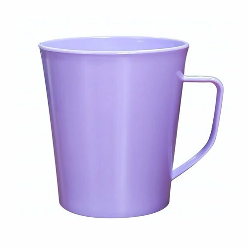 Кружка универсальная 400 мл для горячих и холодных напитков пластик цвет сиреневый 309₽