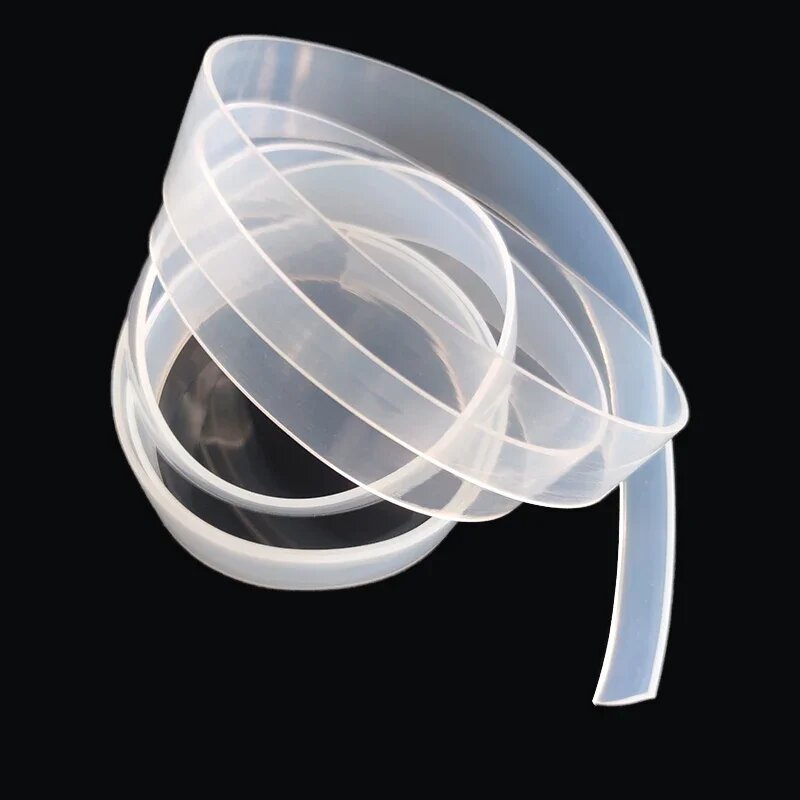 Прозрачный силиконовый уплотнительный профиль 1 метр 6 мм 4 мм