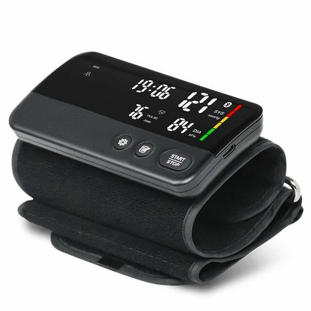Тонометры Умный тонометр DQ YK-IBPA1 черный беспроводной с Bluetooth синхронизацией