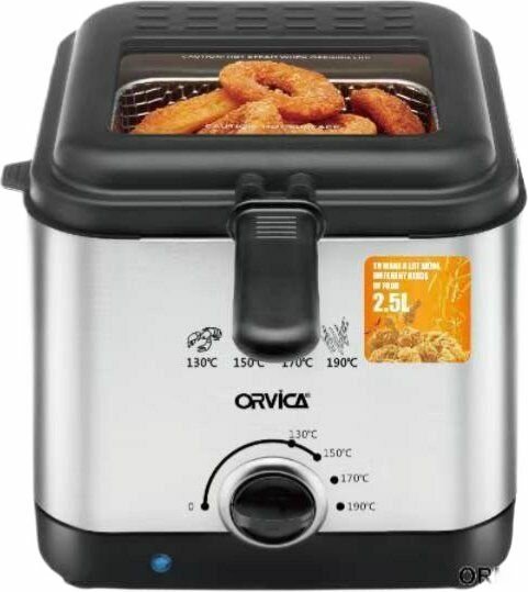 Фритюрница Orvica ORM-8820 черный серебристый
