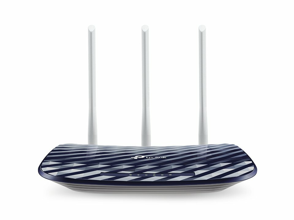 WIFI Роутер TP-Link Archer C20 AC750, двухдиапозоный 2.4/5 ГГц, 3х антенный, LAN 4 порта — фото 1
