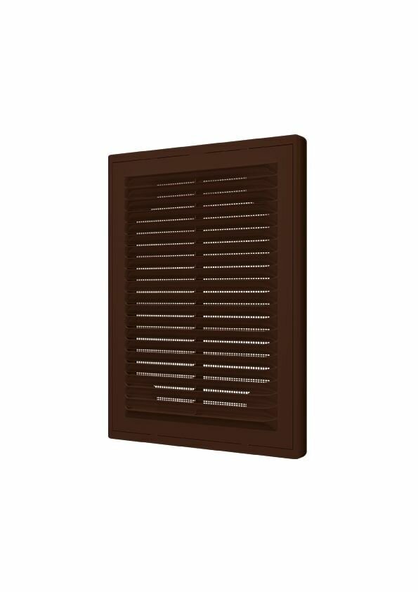 Решетка вентиляционная Р сетка разъемная 150х200 пластик Brown ERA