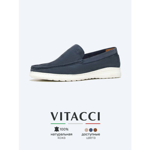 фото Мокасины vitacci, размер 39, синий