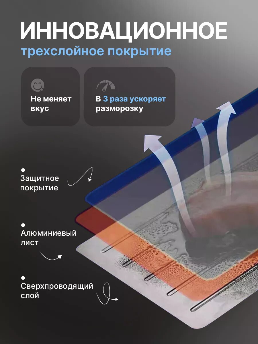 Доска разделочная Conflate, для разморозки продуктов, точилка для ножа, измельчитель для чеснока, нарезка — фото 1