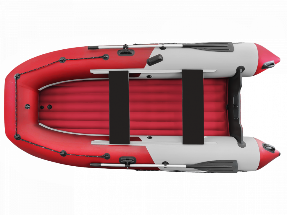 Надувная лодка НДНД Grouper 335 (серо-красный)