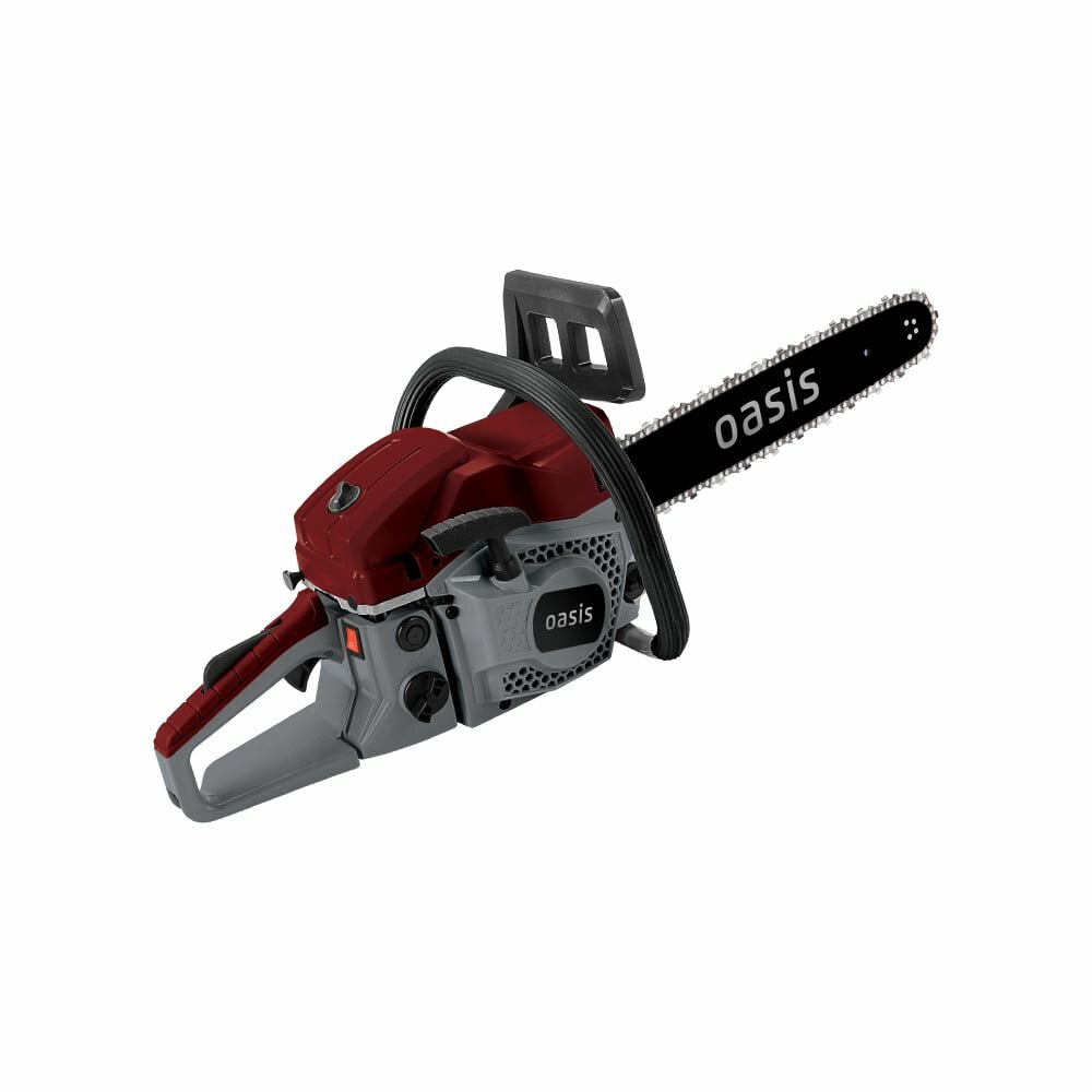 Бензопила Oasis GS-4618, 3 л. с, антивибрация, бордовая, 72 звена