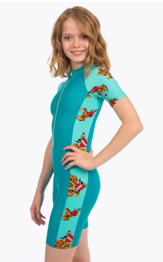 Комбинезон для плавания Chersa, размер 34, бирюзовый