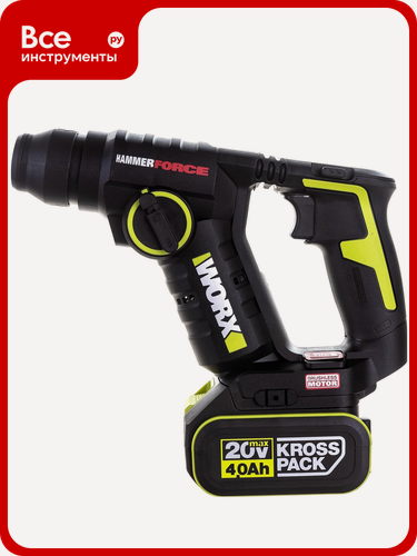 Изображение товара Аккумуляторный бесщеточный перфоратор WORX Professional WU380S