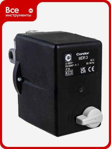 Изображение товара Реле давления MDR_3/11_R3/6.3_GDA_AAAA_090A110_CHI_HXX CONDOR WERKE 100056980, для компрессоров