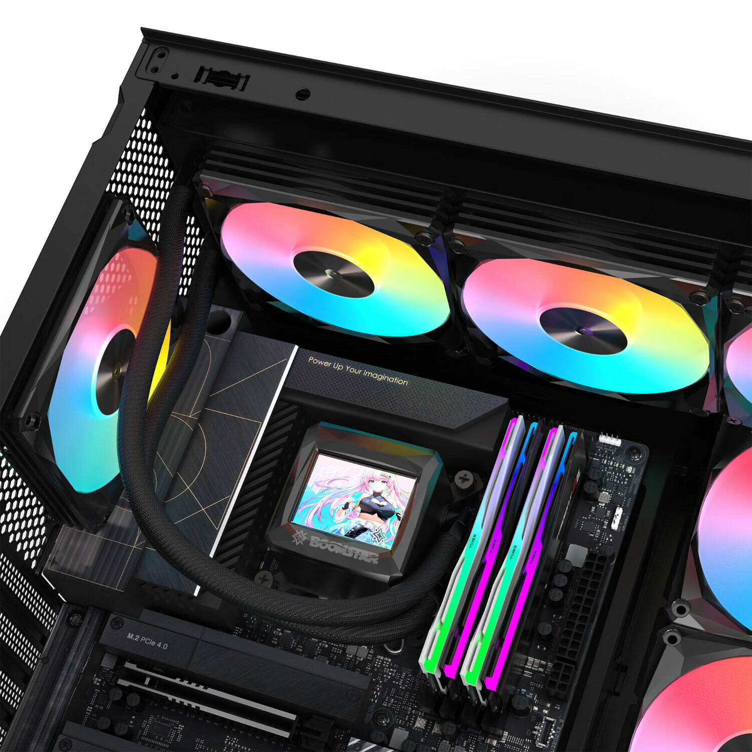 Yingchi Xingyao G360 All-In CPU Liquid Cooler Black Limited Edition (2.4-Inch Customizable IPS Screen, Exclusive Software, High-Performance Water Pump, Supports Multiple Platforms)