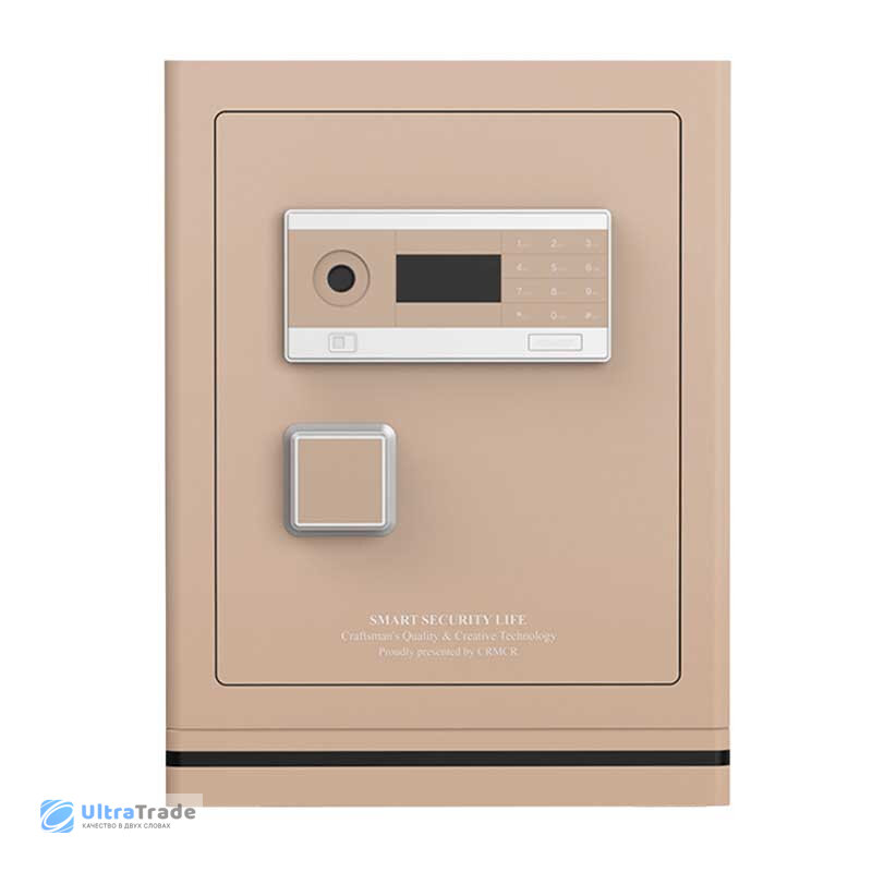 Умный электронный сейф со сканером отпечатка пальца Xiaomi CRMCR Kalinglebao Smart Safe With Fingerprint Scanner Beach Gold  FDG A10 D 58 LB 