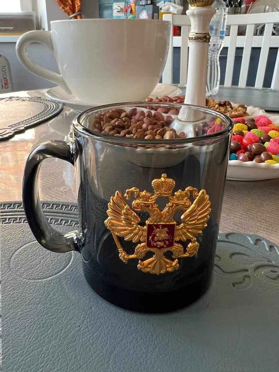 Подарочная кружка герб России — фото 1