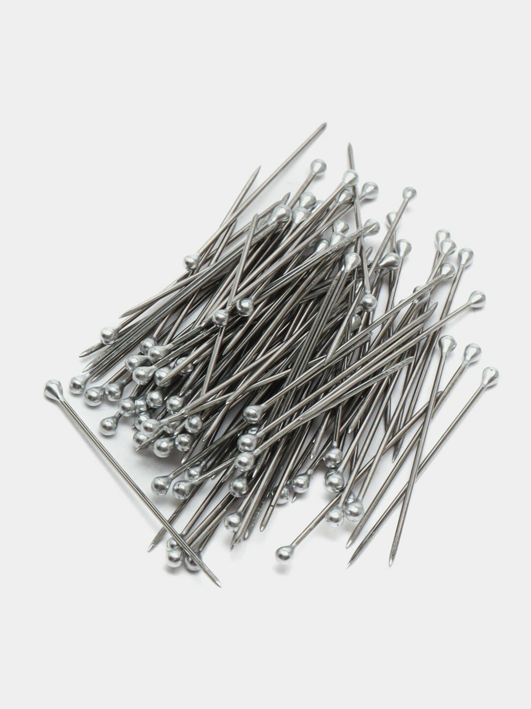 Иголки - булавки, Иголки - булавки для хиджаба, 100 штук. Булавки декоративные, для закалывания, шитья — фото 1