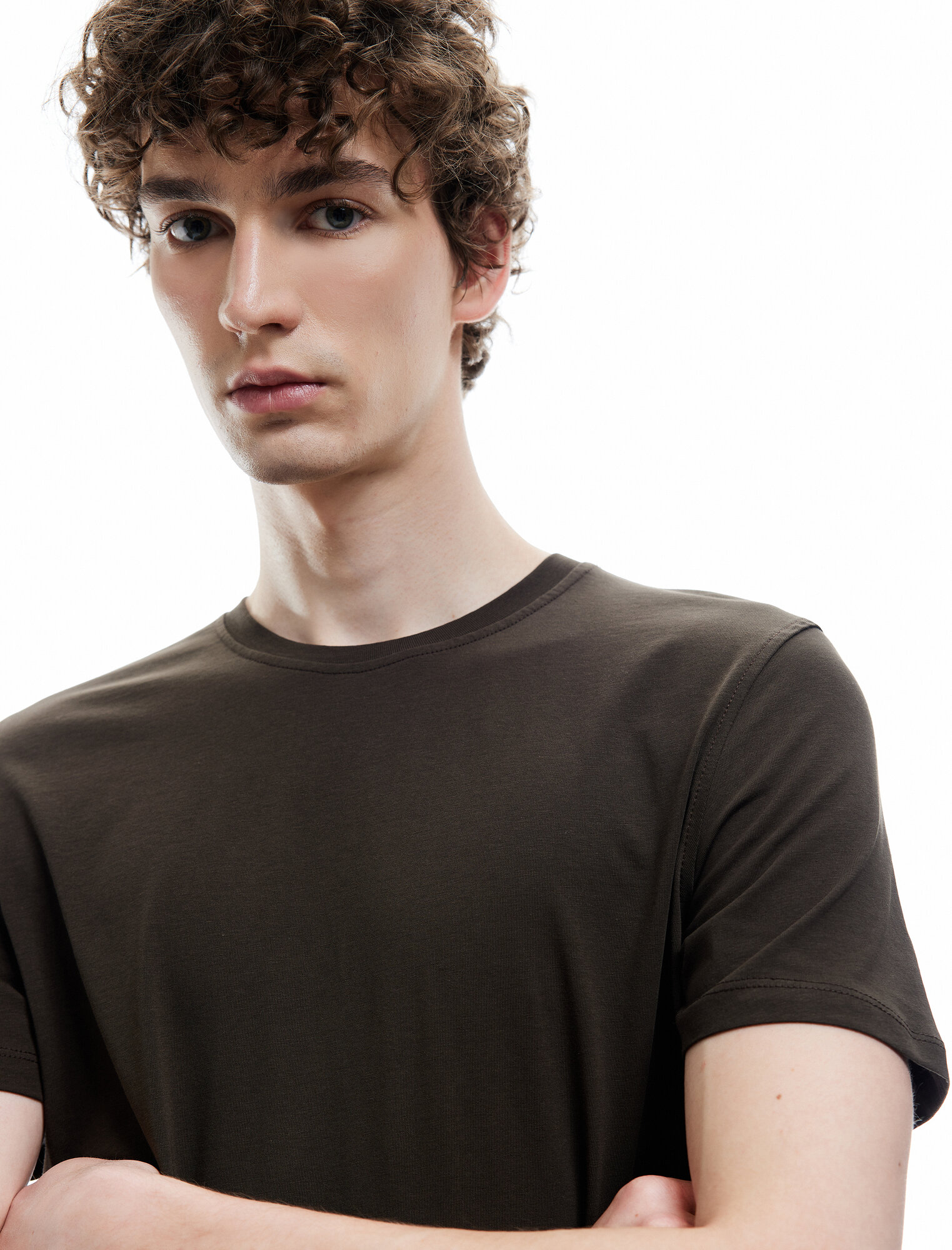 Футболка KOTON, размер M, коричневый