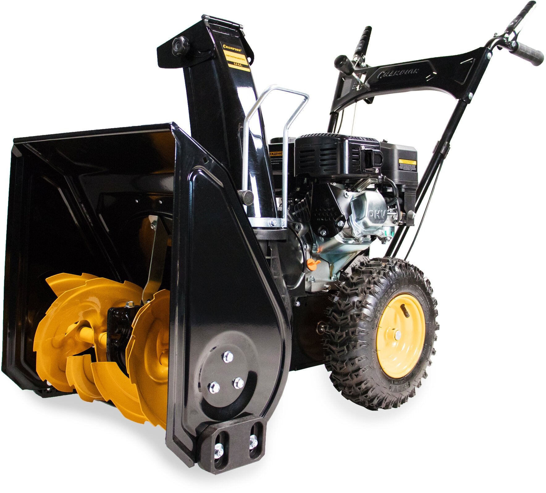 Снегоуборочная машина бензиновая самоходная CHAMPION ST553 (55лс 53см 5 передач 36л 565кг ручной стартер)