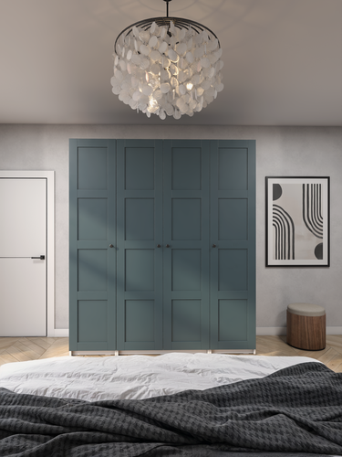 Изображение товара Шкаф Шер Ikea Mini, бирюзовый, распашной, 200 см x 61 см x 233см