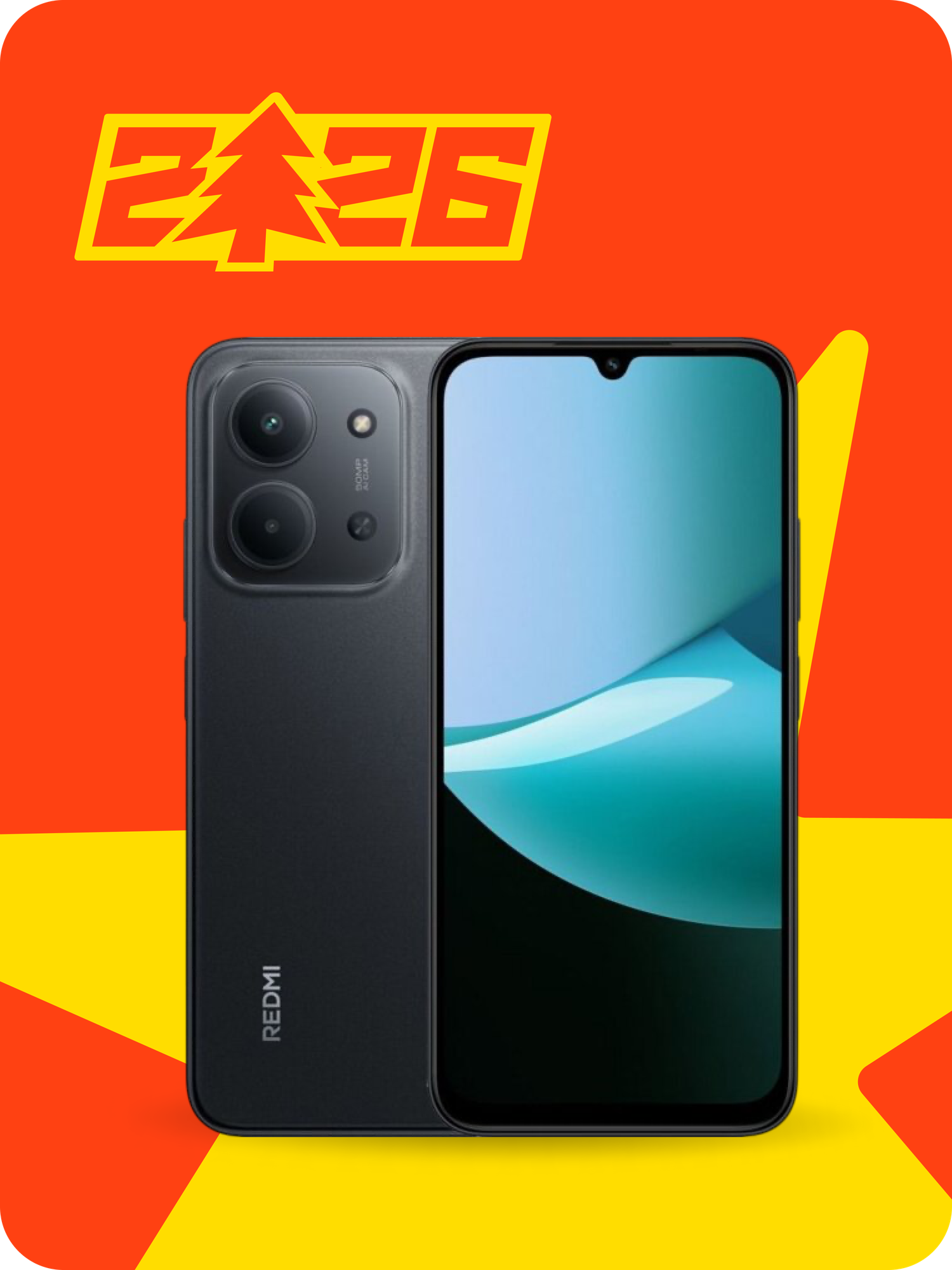 Xiaomi Redmi 15C (Midnight Black, 4/128GB) — смартфон с 6.9" FHD+ 120Hz дисплеем, двойной камерой 50 Мп и мощной батареей 6000 мА·ч