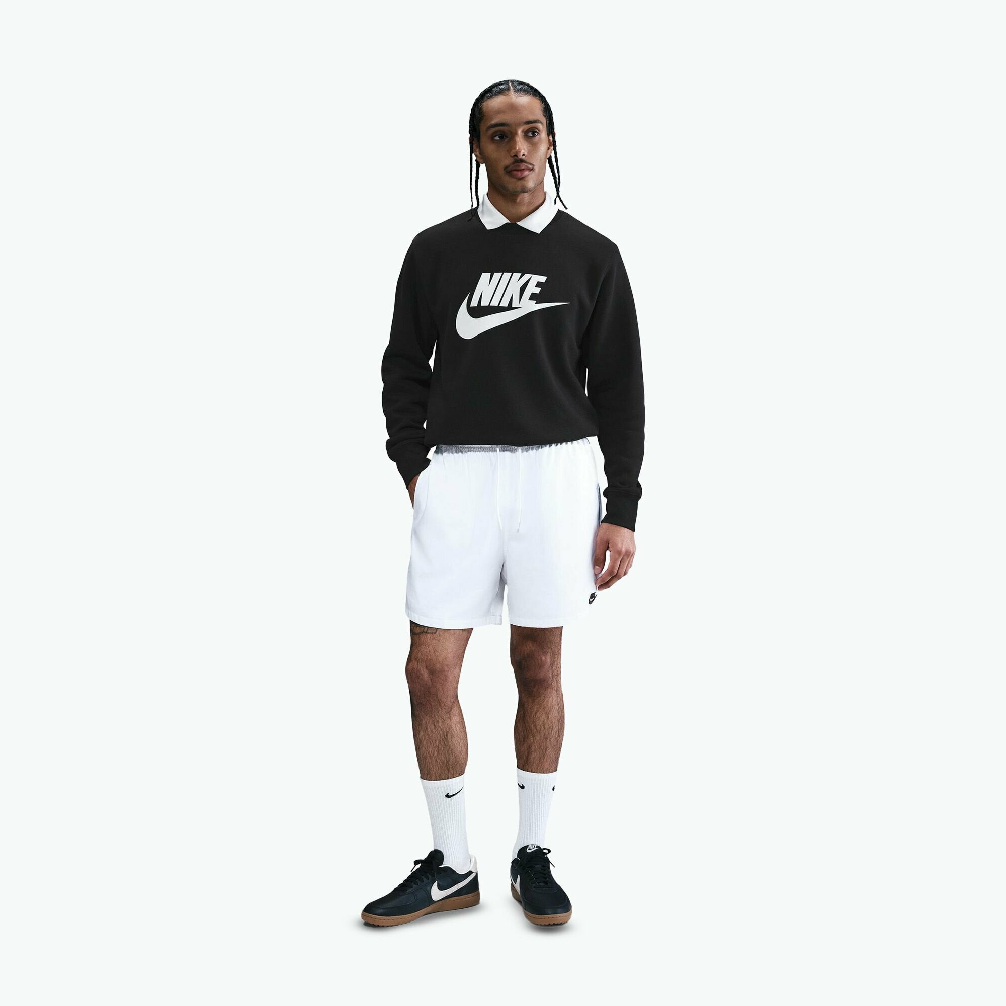 Свитшот NIKE Sportswear Club, размер M, , черный/белый — фото 1