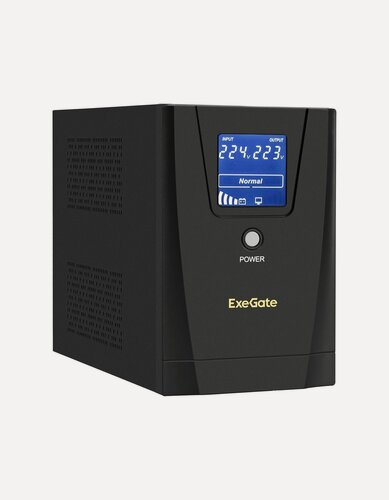Изображение товара ИБП ExeGate SpecialPro Smart LLB-1500. LCD. AVR.8C13, 1500ВА/950Вт, 8 розеток C13, LCD, AVR, Ethernet