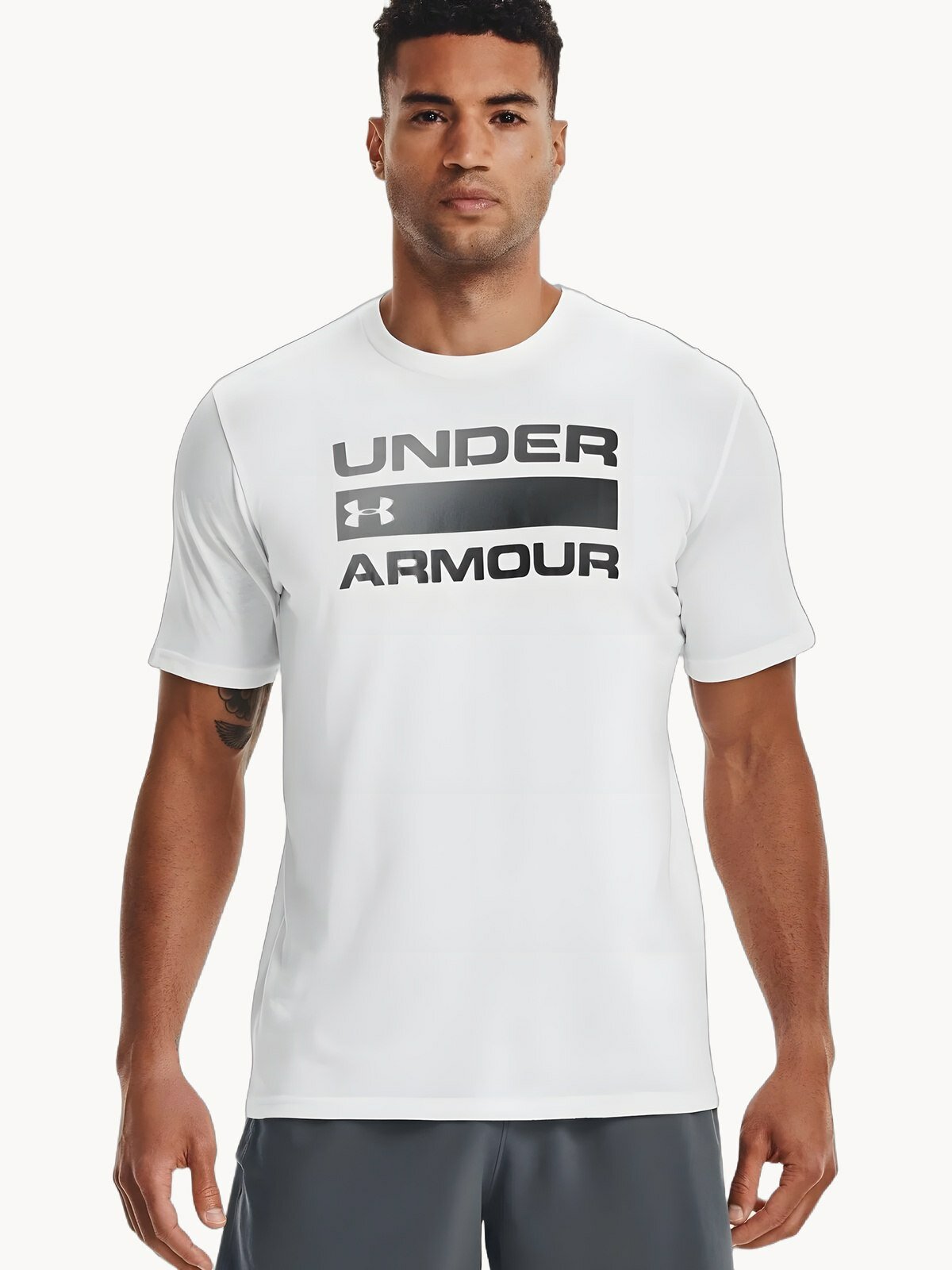 Футболка спортивная Under Armour Wordmark, 1 шт., размер LG, белый