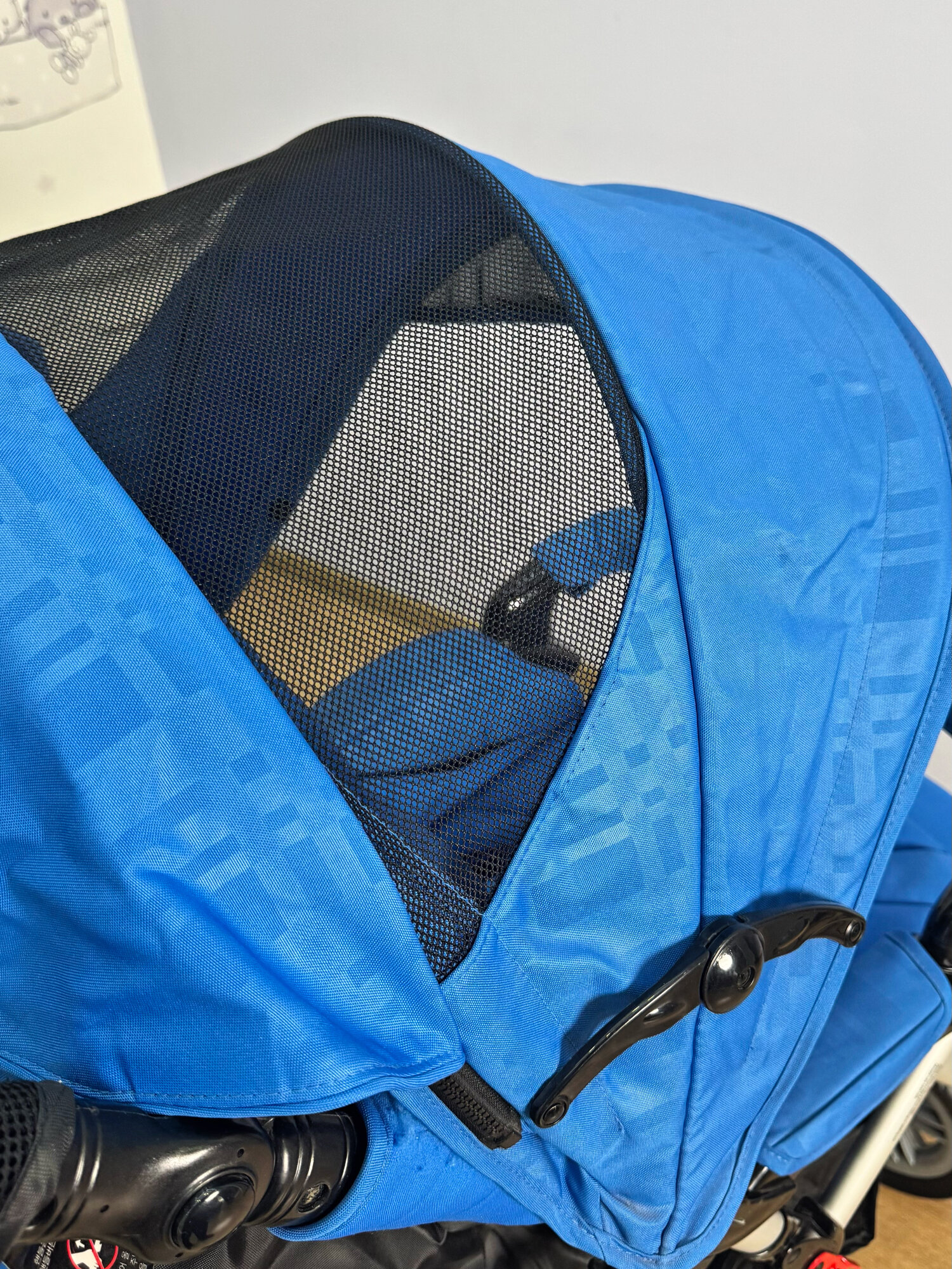 Прогулочная коляска Capella, синяя, глубокий капор, 5-точечные ремни, корзина, компактное складывание