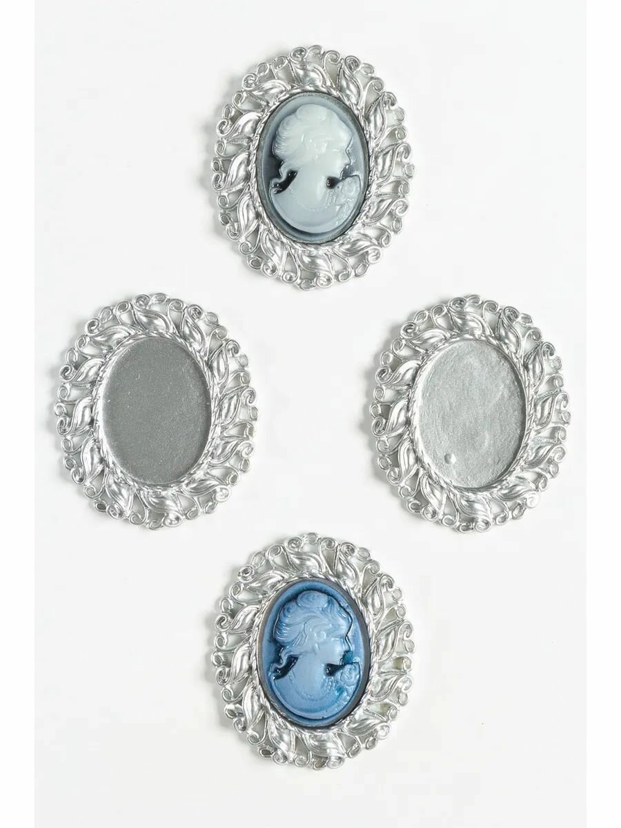 Основа рамка для кабашонов 43*42мм (5 шт)