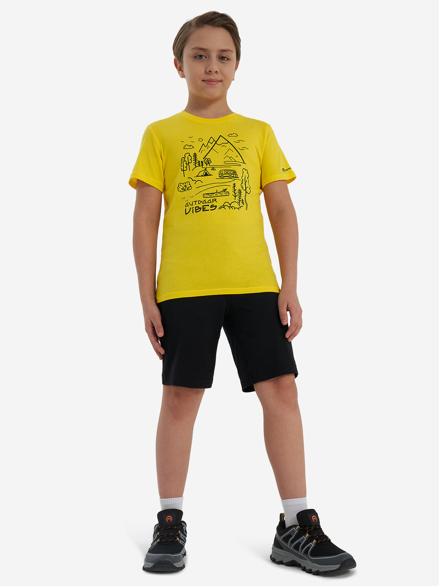 Футболка OUTVENTURE, размер 134-140, желтый — фото 1