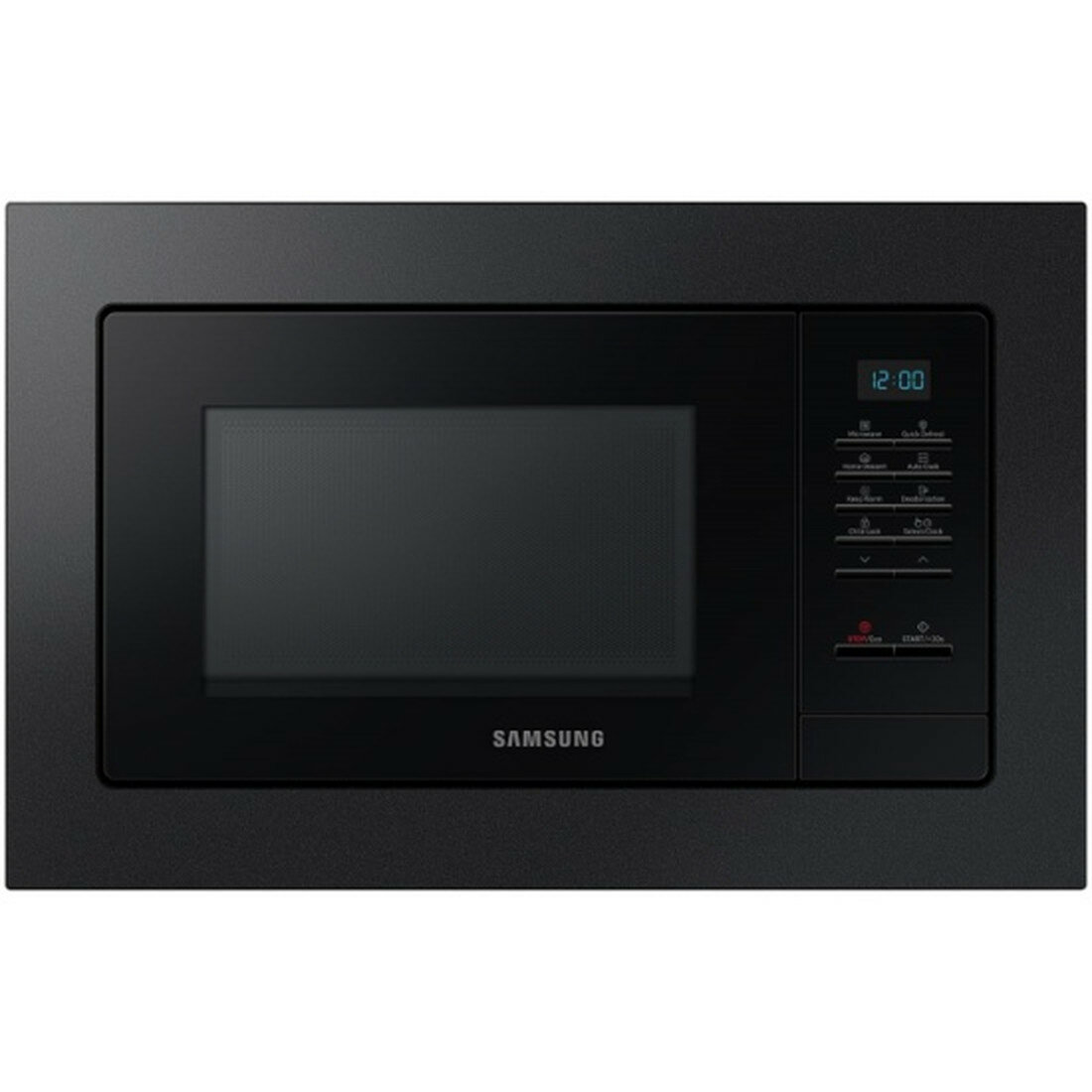 Микроволновая печь Samsung MS20A7013AB, встраиваемая, 20л, кнопочные переключатели, черная